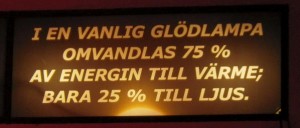 Die Rekordglühlampe von Uppsala  - mit einem Wirkungsgrad von 25%!
