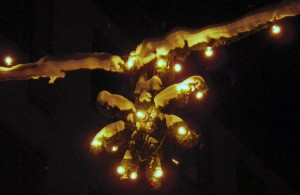 Glödlampor i Uppsala stads julbelysning år 2012