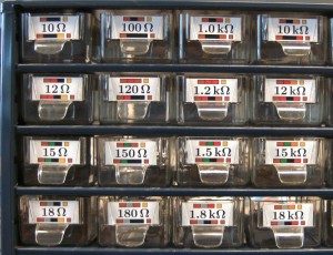 Detailed view of drawers with 37mm x 17mm labels.