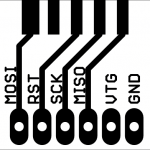 AVR ISP adapter - front side.