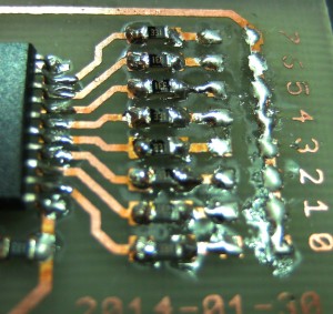 Soldering SMD by hand:  all LEDs are desoldered again...