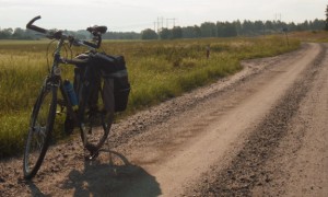 One of many gravel roads.