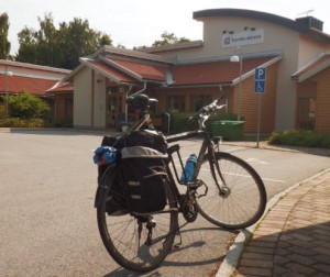 The geocycle parked in Örsundsbro.