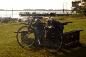 A short break at Dalälven's beach.