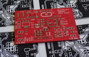 The finished circuit board from China.