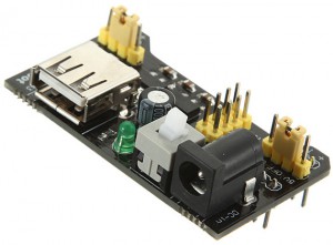 MB102 power supply adapter for breadboards.