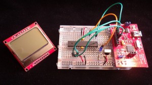 breadboard construction of the "infrared sniffer"