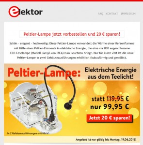 Great offer from Elektor.
