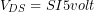 V_{DS}=SI{5}{volt}